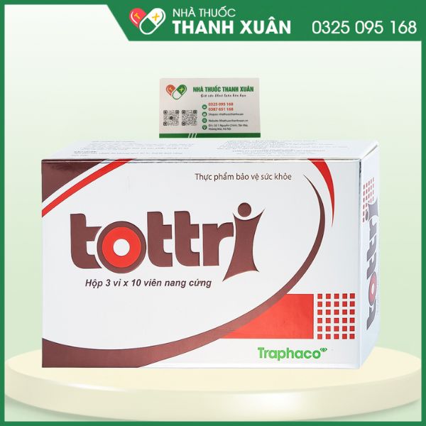 Tottri - Hỗ trợ làm co búi trĩ, bền vững thành mạch